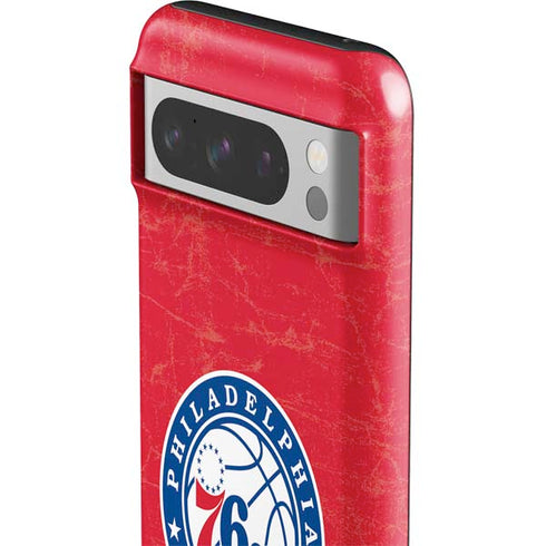 NBA Philadelphia 76ers Distressed Google Pixel 8 Pro Impact Case